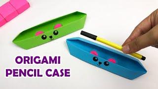 DIY Cute Origami Pen Pencil Case | Easy Paper Craft Tutorial for School