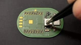 How to reflow solder a simple dashbutton PCB