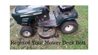 Sears LT 1000 Mower Deck Belt Replacement