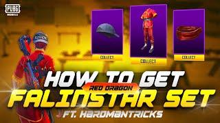 HOW TO GET FALINSTAR RED DRAGON FIGHTER SET IN PUBG MOBILE | MASTER OF PRE-FIRE @FalinStarGaming