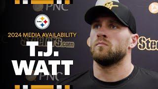 T.J. Watt Media Availability (Oct. 26) | Pittsburgh Steelers