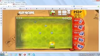 Прохождение Cut the Rope 7 уровень 2-ая коробка (не скачивая)