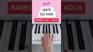 Barbie Girl - Aqua (Piano Tutorial) #barbiegirl #barbiegirlaqua #aquabarbiegirl #barbiesong