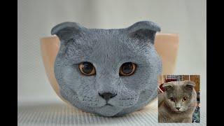 Scottish fold cat mug