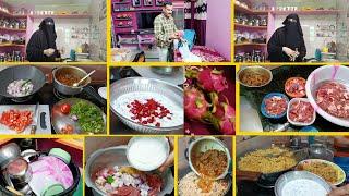  Indian housewife full day busy kitchen routine I prepared mutton Biryani today 