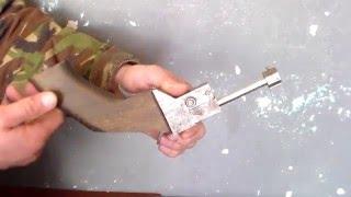 Самодельный пистолет под малокалиберный патрон.Homemade gun under the small-caliber bullet.