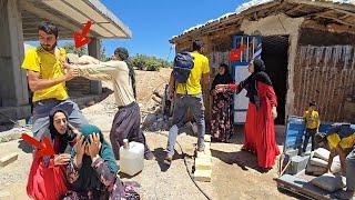 Conflict with Zaman after breaking her promise to Tahereh: and buying materials