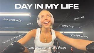 realistic day in my life | new gym, sauna, food, doing stuff alone & romanticizing the little things