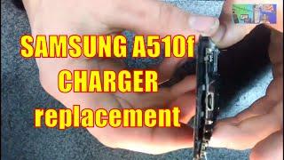 SAMSUNG A510f не заряжается РЕМОНТ Charger replacement