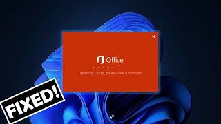 How To Fix Microsoft Office Updating Office Please Wait A Moment Error