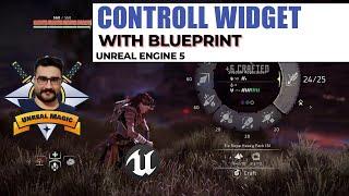 unreal engine 5 beginner control widget in bluprint with widget blueprint class