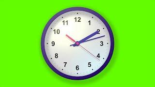 Футаж хромакей Часы-2 Footage chromakey Clock-2