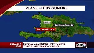 Several U.S. airlines halt flights to Haiti after plane hit by gunfire