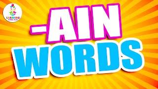 -AIN Words for Children | Learn to Read -AIN Words (Word Families Series)