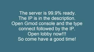 My Server Is 99.9% Done!!! And Also Open Lobby!!!