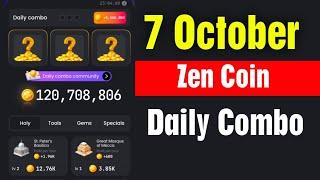 Zen coin daily combo 7 October | Zen coin today combo cards 7 October | Zen coin airdrop