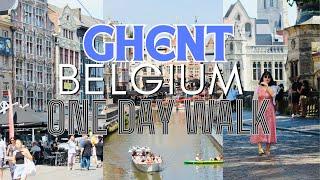 One Day walk in Ghent (GHENT) Belgium 4K scenery || #petrolsmellofficial #citytour #travel