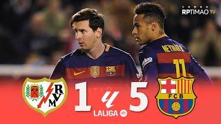 Rayo Vallecano 1 x 5 Barcelona (Messi Hat-Trick) ● La Liga 15/16 Extended Goals & Highlights ᴴᴰ