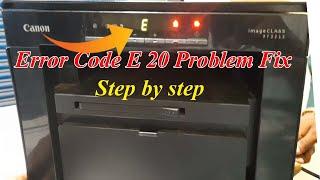 Canon ImageClass mf 3010 Error Code E 20 Solution 100% Tested