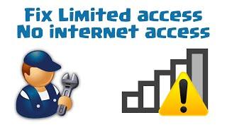 How to fix Limited access /No internet access in windows 10/8/8.1/7