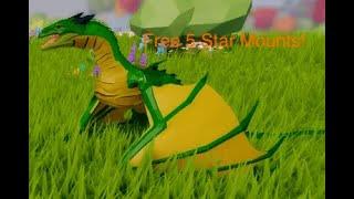 Free 5 star mounts in Dragon Blade Roblox(Glitch!)