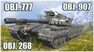 Object 268, Object 777 & Object 907 • WoT Blitz Gameplay