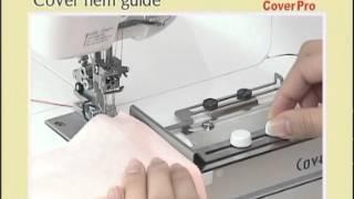 Распошивальная машина Janome Cover Pro - направитель для потайного шва