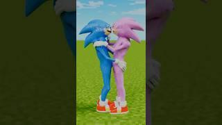 True love! Shin Sonic Tapes and Amy Rose are still kissing each other!