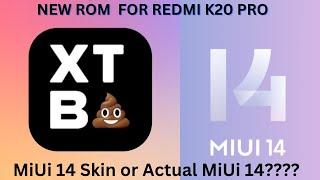 XTB Ui V14 MiUi 14 For Redmi k20 Pro v14.1.1.0 A12 A short Review #redmik20pro #roadto20k #miui14