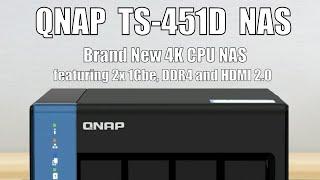 New QNAP TS-451D NAS 4 Bay for 2020