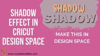 Shadow Effect in Cricut Design Space