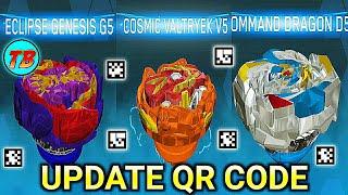 COSMIC VALTRYEK V5 | COMMAND DRAGON D5 | ECLIPSE GENESIS G5 QR CODES BEYBLADE BURST RISE APP!!