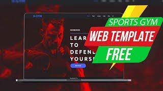 Sports GYM Website template Wordpress & HTML FREE Template