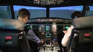 Flying Airbus A320: full flight video from the cockpit (part 2) - Baltic Aviation Academy