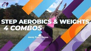 Step Aerobics and Weights | Aspen | Dumbbell/Hand-Weights Strength Training | 48 Min | JENNY FORD