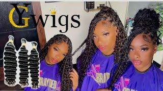 How To: Bohemian Knotless | Detailed| Beginner Freindly| YG Wigs Deep Wave Human Hair