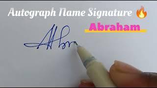 How To Alphabet Name Signature| Stylish Autograph| Design Callygraphy #signature#shorts#art#name