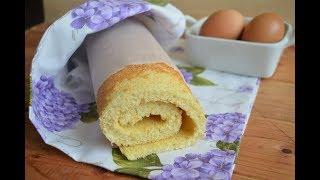 Pasta biscotto o pan di spagna per rotoli