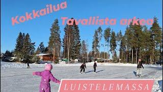 Luistelua ja arkista elämää | Lapsiperheen arkivlog