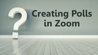 Creating Polls in Zoom