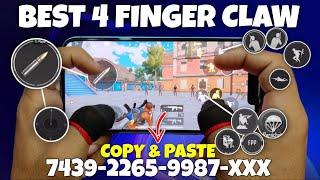 BGMI/PUBG MOBILE BEST 4 FINGER CLAW CONTROL CODE COPY PASTE | 4 FINGER CLAW | TIPS AND TRICKS