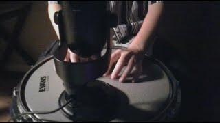 ASMR - drum and drumsticks tapping (minimal talking)