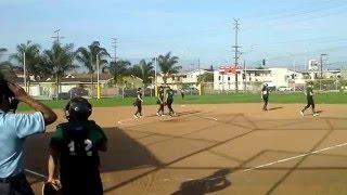 Sloan Cooksey Pitching 2nd Inning - Mira Costa FPSB vs Hawthorne High  - March 2016