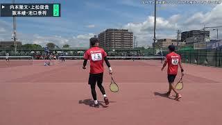 2024年 全日本実業団ソフトテニス選手権大会 男子 準々決勝 第2対戦 内本隆文・上松俊貴(NTT西日本) 対 阪本崚・池口季将(ワタキューセイモア)