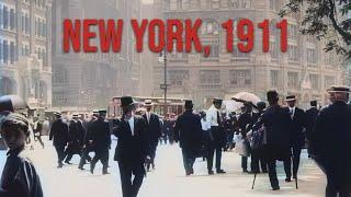 New York City in 1911 - Restored Footage