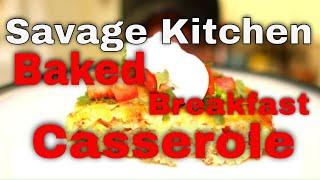 Savage Kitchen*Baked Breakfast Casserole with Hash Brown and Chorizo Sausage