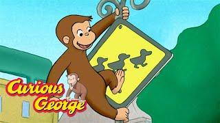 George the Sign Collector!  Curious George  Kids Cartoon  Kids Movies