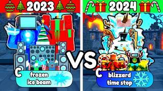 2023 VS 2024 CHRISTMAS UNITS (Toilet Tower Defense)