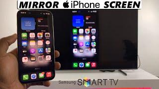 How To Screen Mirror iPhone To Samsung Smart TV