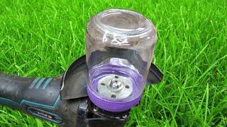 How to clean rusty metal with a grinder and a can !!! Nobody has seen anything like this before.